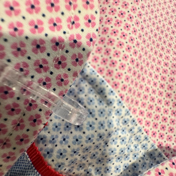 Johnston & Murphy Men's Pink and White Geometric Shirt - Picture 5 of 5